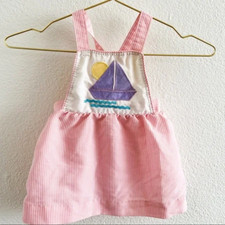 Vintage Health-Tex USA Sailboat Baby Dress 18 Months