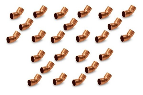 1-1/8" HVAC Copper 45 Elbow C x C , W03044 / C290-0150 , Pack of (25)