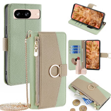 Girl's Crossbody Leather Zipper Handbag Case Purse Wallet Card Stand Phone Cover