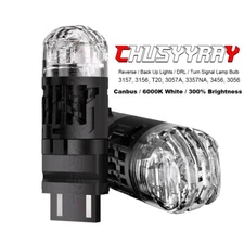 White 3156 3157 LED Reverse Backup Light Bulbs for GMC Sierra 1500 1999-2013 2x