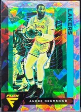 2020-21 Panini Flux Andre Drummond Cracked Ice #81 Lakers C103
