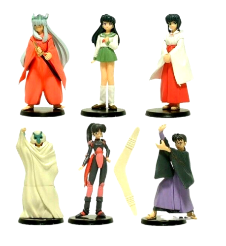 Inuyasha Rumikku World HG series Gashapon Gachapon figure set x 6 New Bandai - Picture 1 of 5