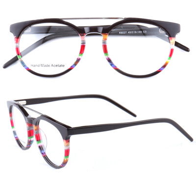 Vintage Round Eyeglass Frames Men Women Multicolor Fashion Glasses Spectacles