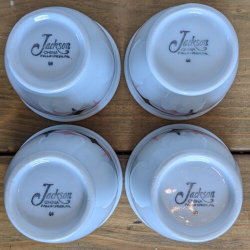 Jackson China Falls Creek Mod Star Starburst Cups Pink Black White Vintage MCM - Picture 7 of 7