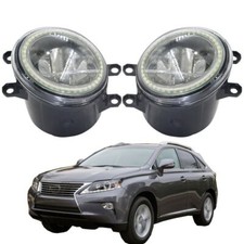 LED Fog Light + Angel Eye Rings Daytime Running Lights DRL Fit For Lexus RX350