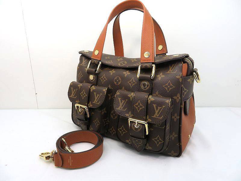 Louis Vuitton Manhattan Monogram M43481 2Way Handbag Louis Vuitton Manhattan Monogram M43481 2Way Handbag
