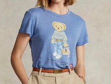 NEW Polo Ralph Lauren Polo Bear Jersey Tee blue Size L large