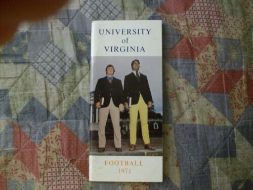 1971 VIRGINIA CAVALIERS FOOTBALL MEDIA GUIDE Yearbook Press Book Program College