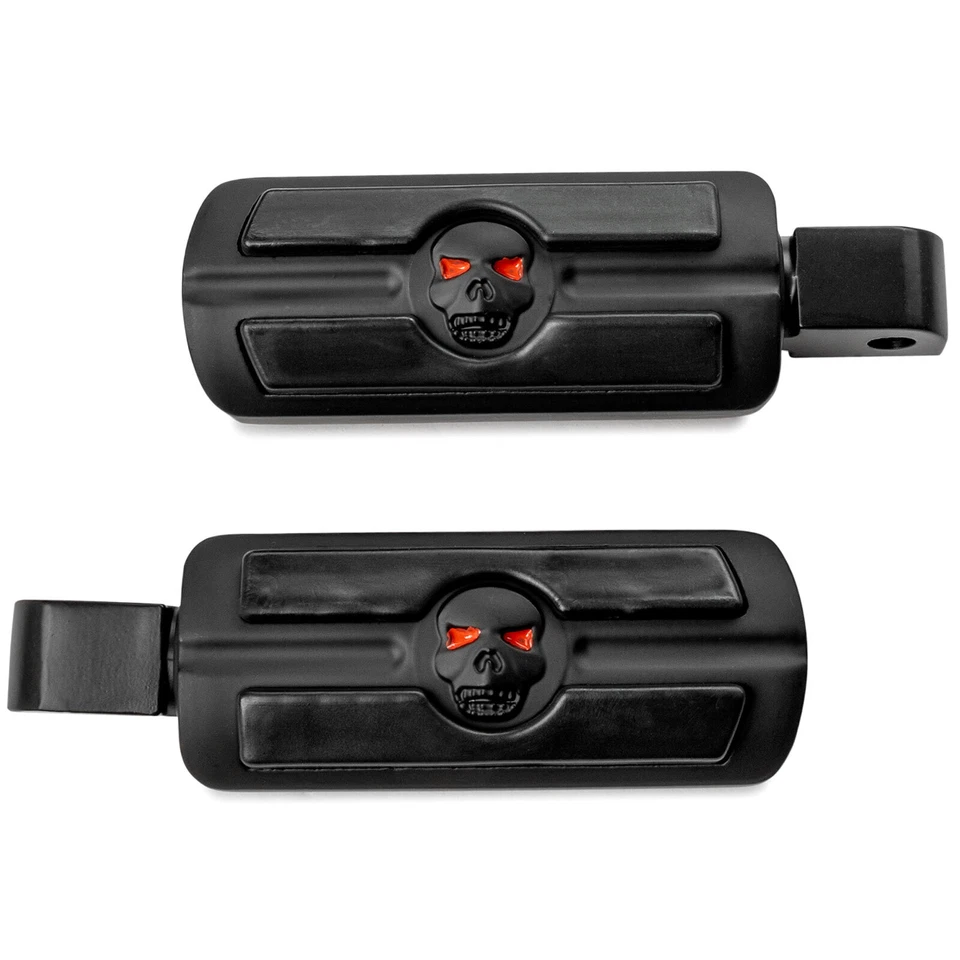 НОВЫЕ сверхпрочные алюминиевые черные подножки с черепом для Honda VTX1300C VTX1800C/F - Изображение 4 из 4
