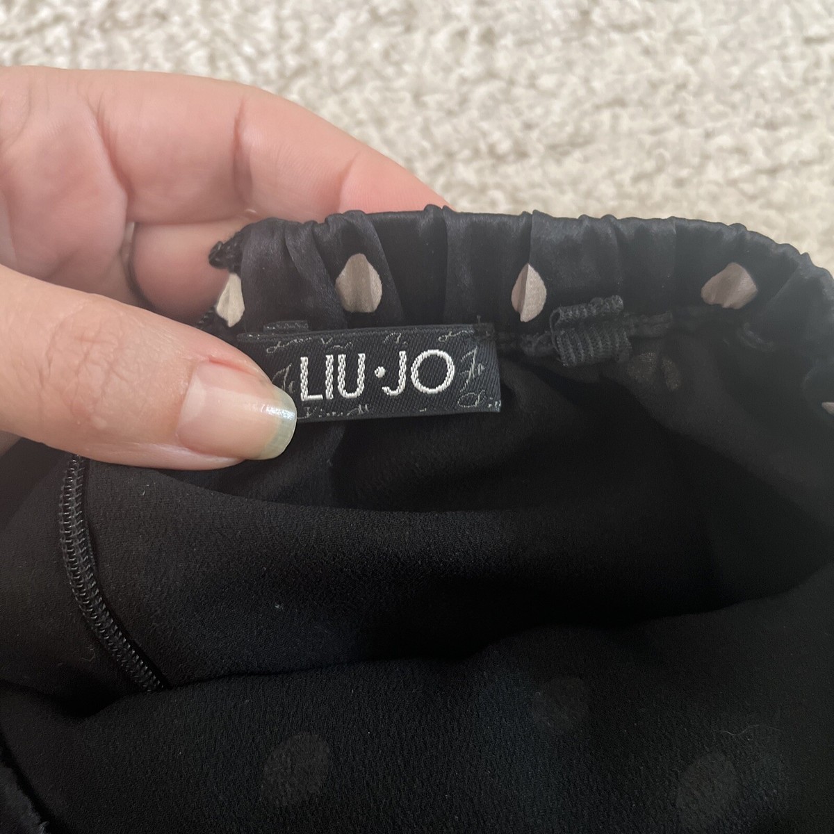 Liu Jo polka dot silk dress size 38 | eBay