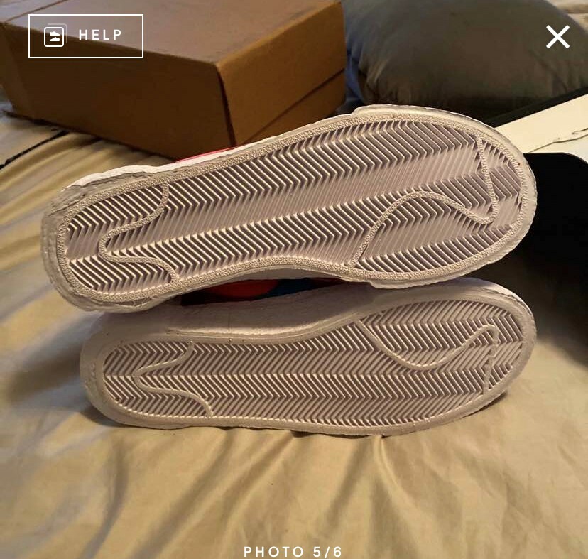 SACAI X NIKE Nike Blazer X Sacai X KAWS ""Rosso squadra"" taglia 4 5 DM7901 600