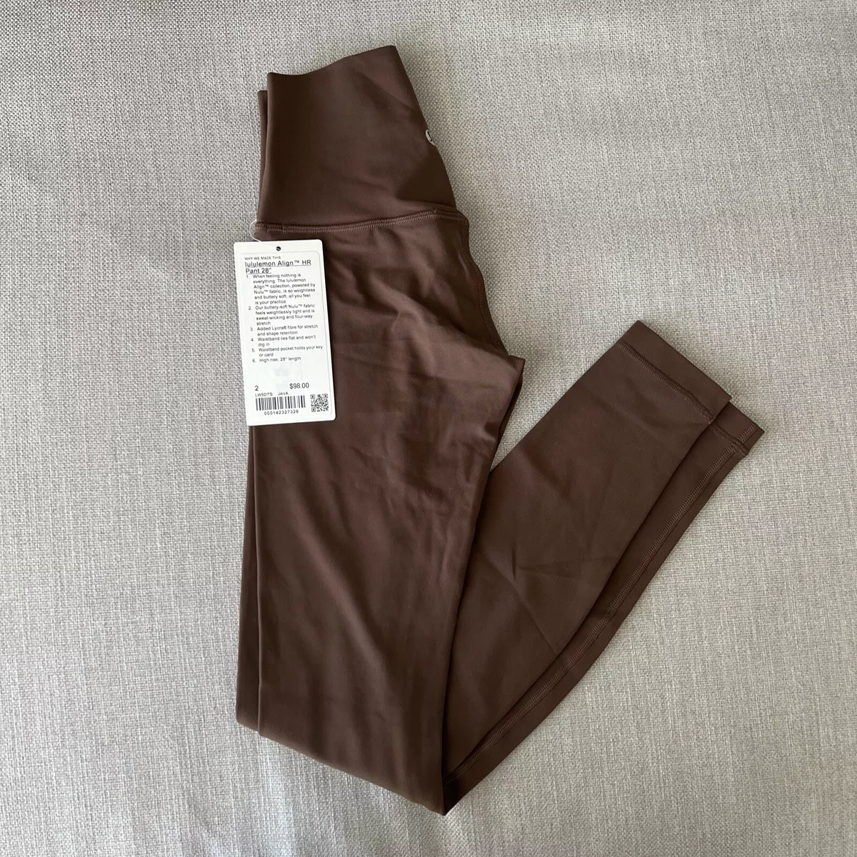 Lululemon Align Super High Rise Pant 28 *online Only In Dark Red