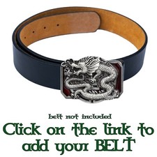 Urban Backwoods Fibbia Cintura Dragone Cinese - Design Unico In Metallo