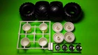 USA 1 1990 Chevy Pickup Monster Truck 1/25 Rims Wheel Tire Chrome Inserts 4X4