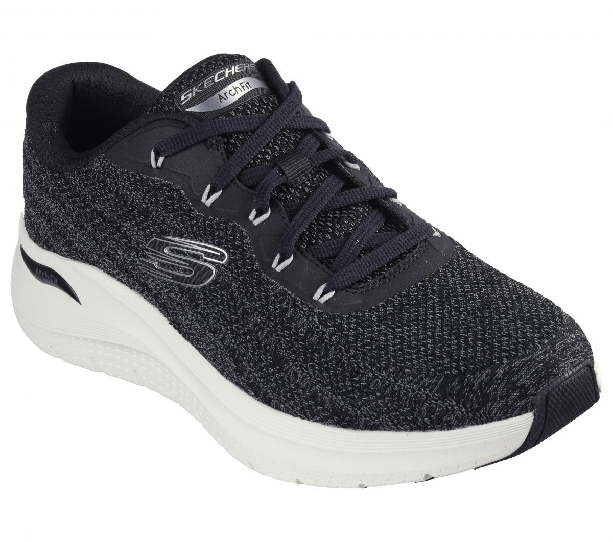 Skechers Men's Arch Fit 2.0 - Road Wave Sneaker Black/White