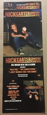 Backstreet Boys NICK CARTER 2002 PROMO CARDSTOCK Paper COUNTER DISPLAY 4 Now CD