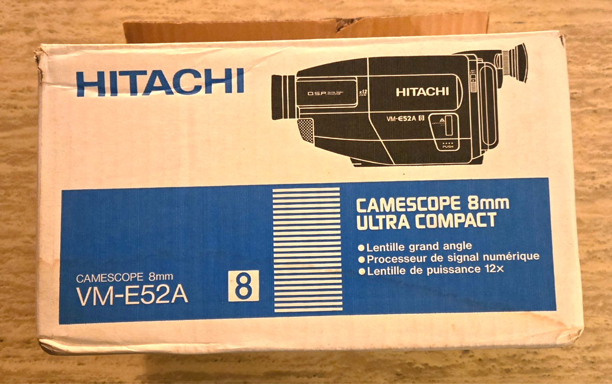 p*e様 オークション★12/14迄【新品】HITACHI HMO-F100W Hitachi VM-E52A Vintage 8mm Video Camcorder/Parts or Repair | eBay