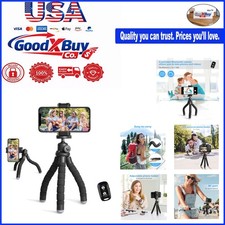Portable Flexible Phone Tripod with Remote, Universal Clip, for iPhone and An...