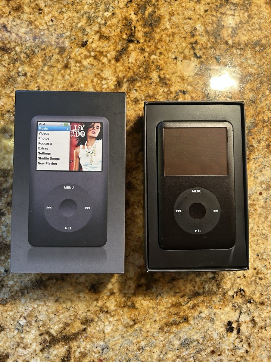 iPod Classic 6th Generation 80GB Black (2007) With Box And Cord