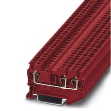 3PC PHOENIX CONTACT - IC 3031995 Terminal Block Feed-Through 4 Pos. Red Spring-