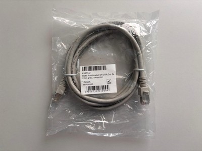 150 Stück - Cat.5e RJ45 Patchkabel SF/UTP, 2.0m grau / NEU & OVP