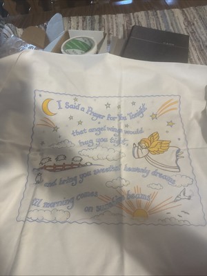 White Pillow Case With A Prayer On Case