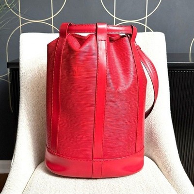 Authentic Louis Vuitton Randonnée PM backpack/ shoulder bucket bag