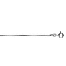 Kette Venezia vierkant 1,00 mm 925/- Silber rhodiniert 45 cm
