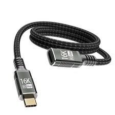 usbc Extension Cable with Thunderbolt 5 Extender 80Gbps Data Transfer, USB to...