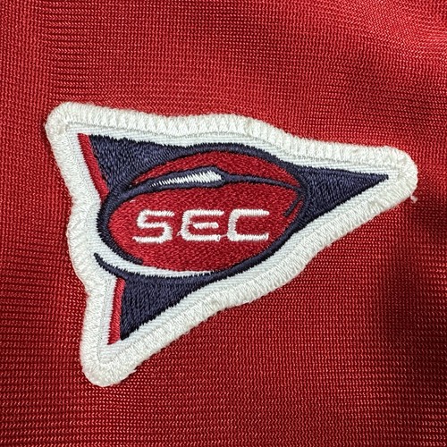 Maglia Nike NCAA Pro Model 2002 Ole Miss Rebels Eli Manning autografo emesso rosso - Foto 7 di 19