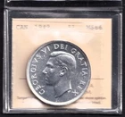 Canada 1949 $1 One Silver Dollar ICCS Certified MS-66 Terra Nova NFLD Ship
