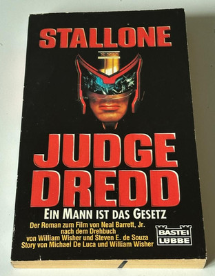 JUDGE DREDD buch zum Film  STALLONE Buch Neal Barrett Taschenbuch Bastei 1995