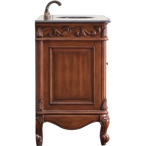Elegant Decor Oakland 48" Single Marble Top Bathroom Vanity in Teak - Picture 5 of 18