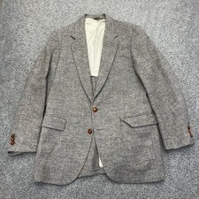 Vintage Harris Tweed Blazer Jacket Men s 38R Handwoven Scottish Wool