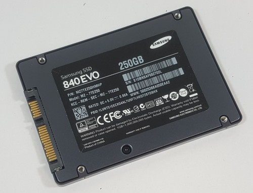 100% 250GB SSD Samsung 840 EVO SATA 2,5" Notebook Festplatte MZ7TE250HMHP