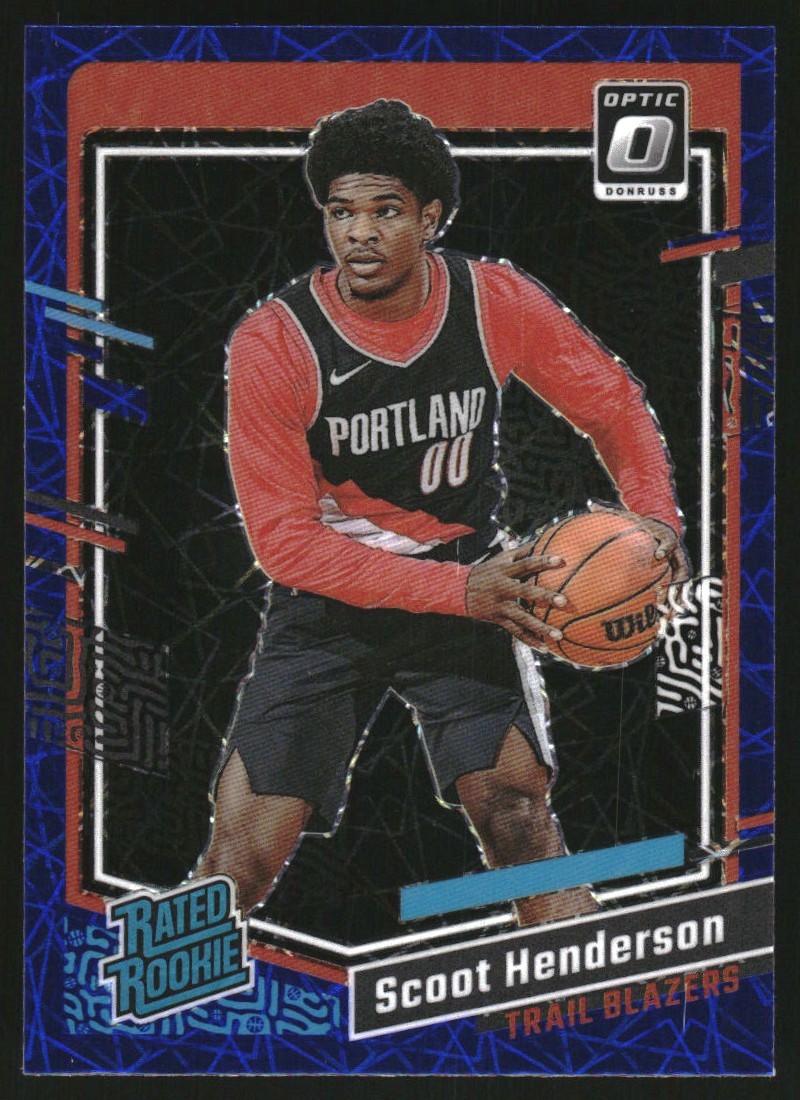 2023-24 Donruss Optic Blue Velocity #239 Scoot Henderson RR
