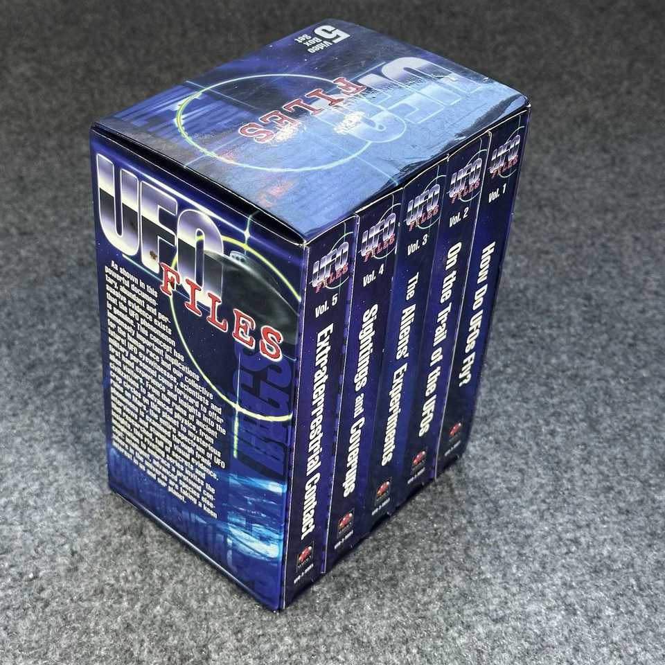 UFO Files Complete (5pc) Box Set VHS Alien Conspiracy Theory No. 1 - 5 - Image 2 of 4