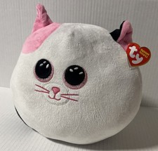 TY Squish A Boo 8 Inch  "Muffin" The Cat Pillow/Plush With Tag