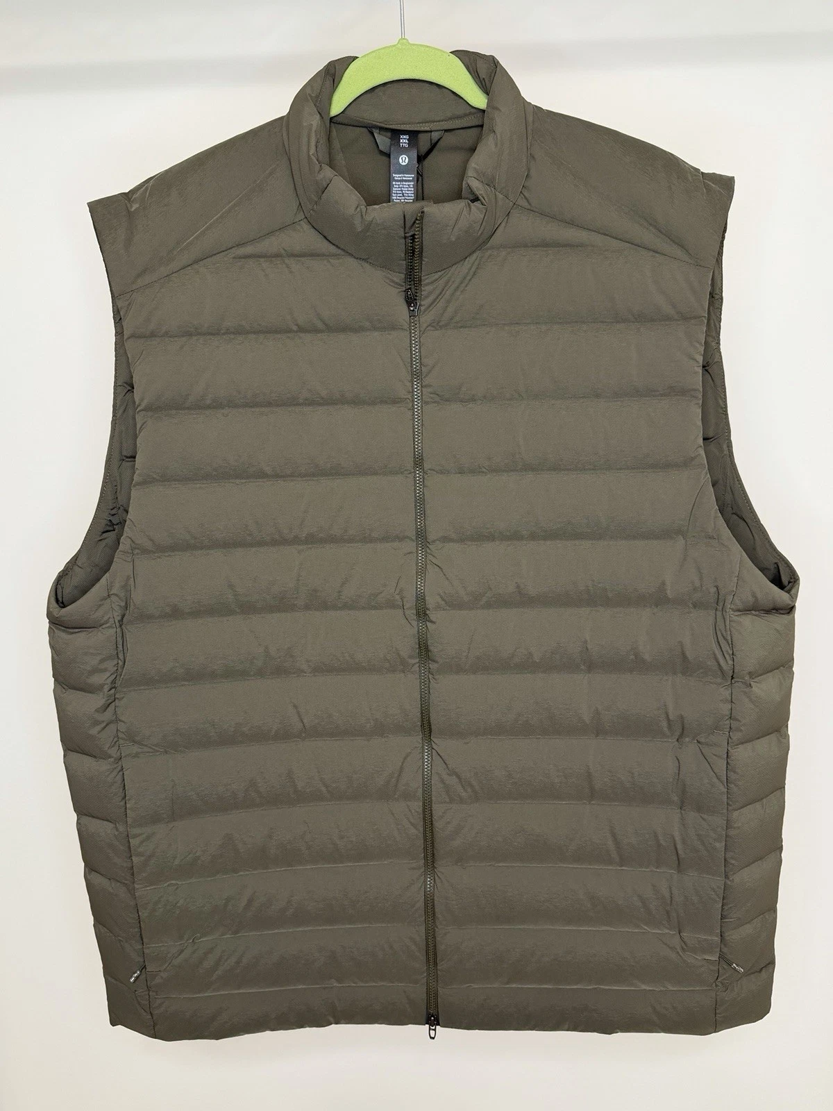 NWT Size XXL Lululemon Navigation 700 Fill Down Puffer Vest OVBR Olive Brown
