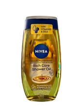 Nivea Shower Oil Natural Caring 200ml for Dry skin 6.76 Fl Oz Pack of 1