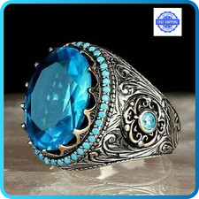 Silver-Tone Sterling Look Handmade Men's Ring All Sizes Fashion 2026