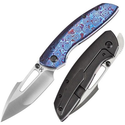 Kansept Knives Link Pocket Folder CPM-20CV Steel Blade Timascus/Titanium K1068A3
