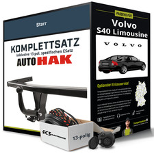 Anh�ngerkupplung starr f�r VOLVO S40 Limousine +E-Satz NEU ABE inkl. EBA