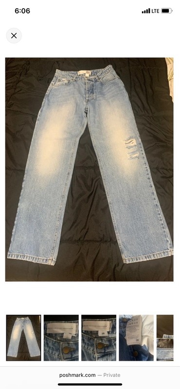 Victoria Beckham Rigid Classic Blue Straight Leg Jeans Size 28 $450 retail 