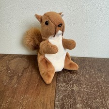 Ty Beanie Baby Nuts 1996 brown squirrel retired beanbag plushie stuffed animal