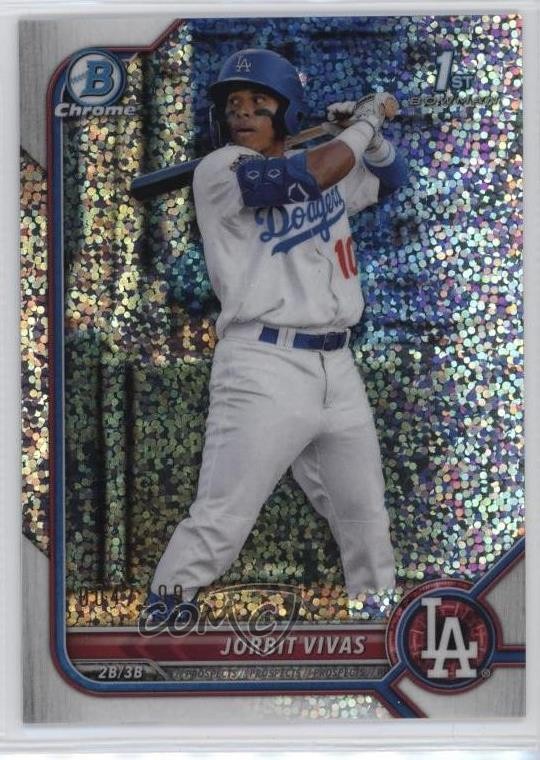 2022 Bowman Chrome Prospects Speckle Refractor 4/299 Jorbit Vivas #BCP-24 10yf