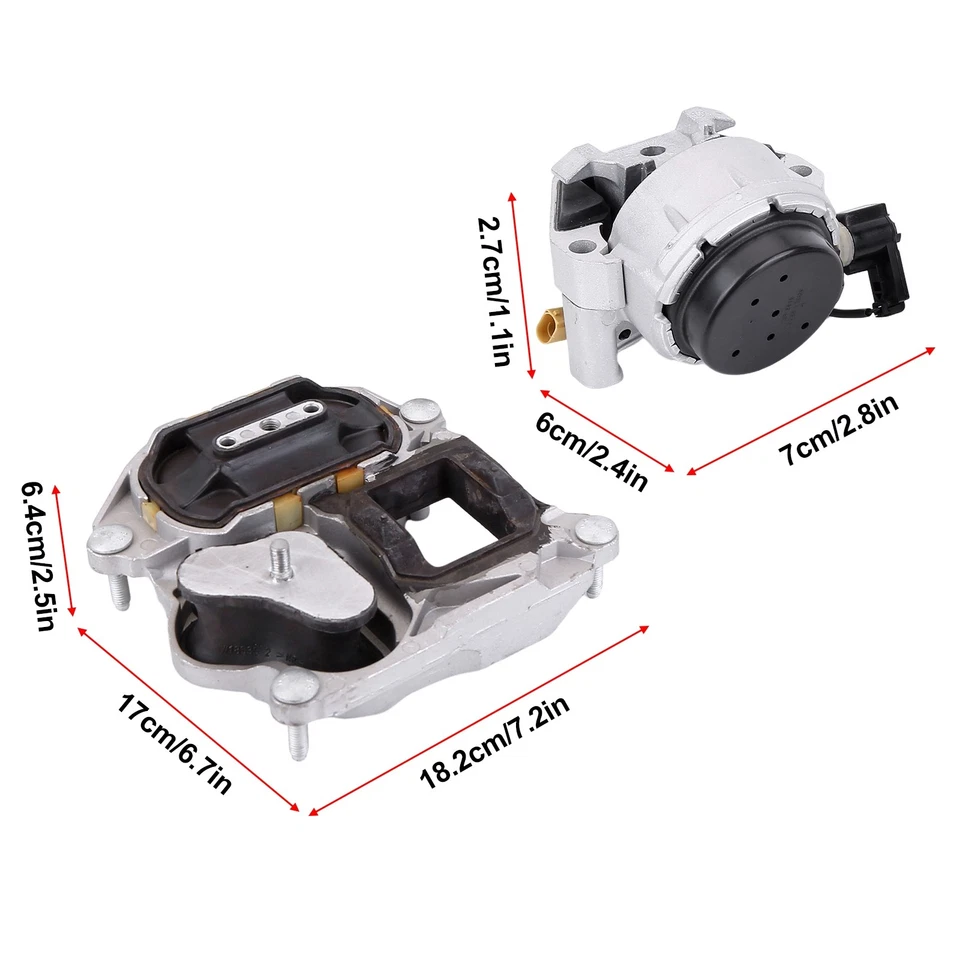 3PCS FOR AUDI A6 A7 QUATTRO 3.0L V6 2012-2018 AUTO TRANSMISSION & ENGINE MOUNTS - Image 3 of 4