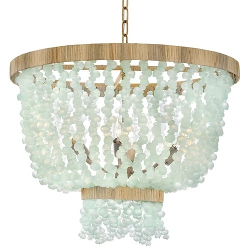 Fredrick Ramond FR30206 Dune 6 Light 25"W Beaded Waterfall - Burnished Gold / - Picture 1 of 3