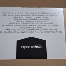 Amazon basics yoga mat red