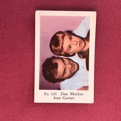 Dan Blocker Ann Garner 1962 Dutch Gum Ex #121 Dutch Gum Card